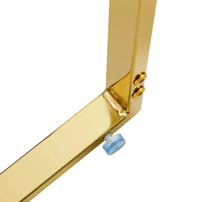 Luxurious and minimalist chair covers, 2 high elasticity dining chairs, black PU material, metal gold arched legs. Default -DTYStore