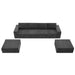 Luxury Modular U Shaped Sectional Sofa with Ottomans, Cloud Chenille, Deep Seat, No Assembly Required, 110*72' Default -DTYStore