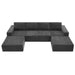 Luxury Modular U Shaped Sectional Sofa with Ottomans, Cloud Chenille, Deep Seat, No Assembly Required, 110*72' Default -DTYStore