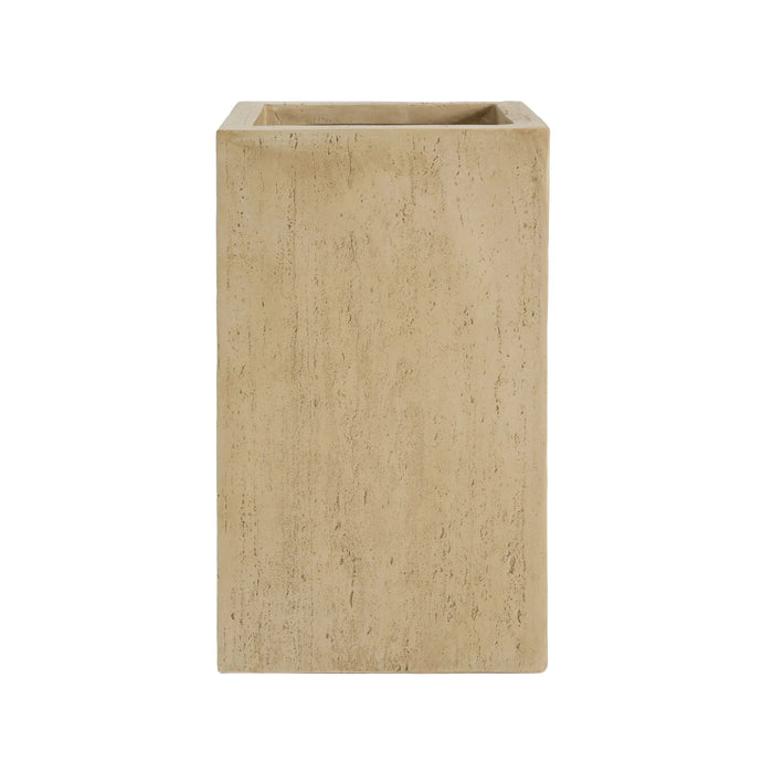 MGO Handmade Planter Box, Travertine Finish, 27''H Default -DTYStore