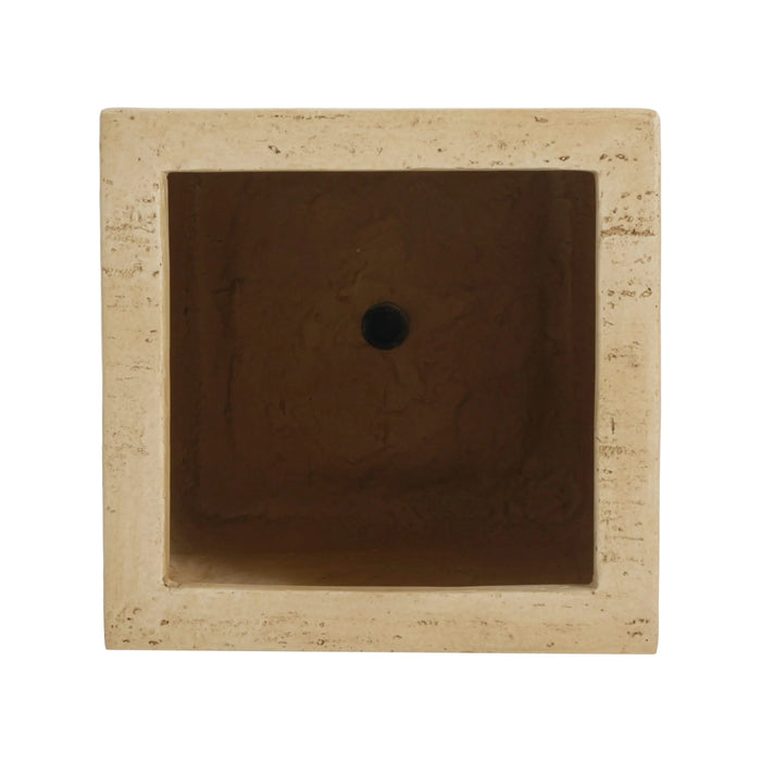 MGO Handmade Planter Box, Travertine Finish, 27''H Default -DTYStore