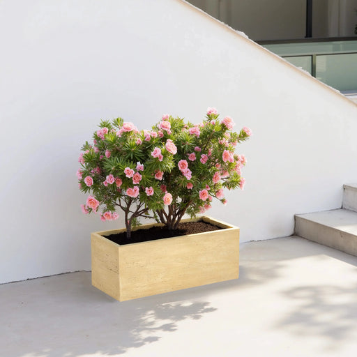 MGO Handmade Rectangle Planter Box, Antique Brown Default -DTYStore