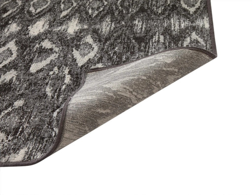 Mabel Charcoal, Grey, and Ivory Area Rug 5x8 Default -DTYStore