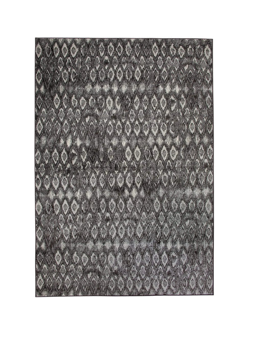 Mabel Charcoal, Grey, and Ivory Area Rug 5x8 Default -DTYStore