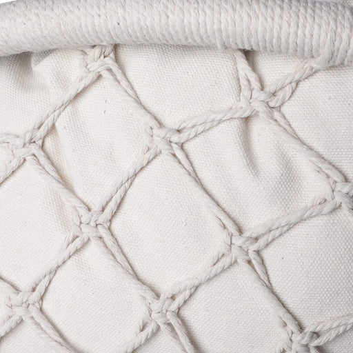 Macrame Hanging Hammock Chair with Cushion, Cotton Rope Swing for Indoor and Outdoor Use, 330 lbs Capacity Default -DTYStore