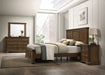 Maderne Traditional Wood Panel 5 pieces King Bed set with Dresser, Mirror, Nightstand and Chest- DTY Store