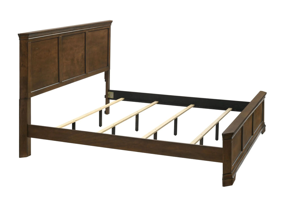 Maderne Traditional Wood Panel 5 pieces King Bed set with Dresser, Mirror, Nightstand and Chest - DTY Store