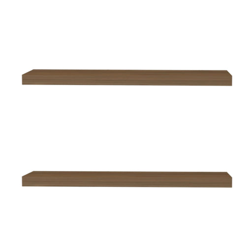Mahogany Floating Shelf, Set of 2 Default -DTYStore