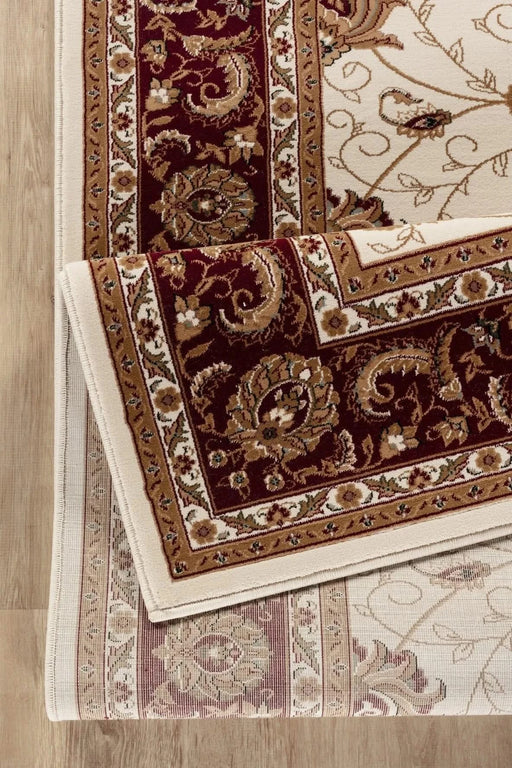 Manchester GC_HER5002 Ivory 5 ft. 3 in. x 7 ft. 3 in. Area Rug Default -DTYStore