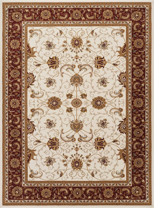 Manchester GC_HER5002 Ivory 5 ft. 3 in. x 7 ft. 3 in. Area Rug Default -DTYStore
