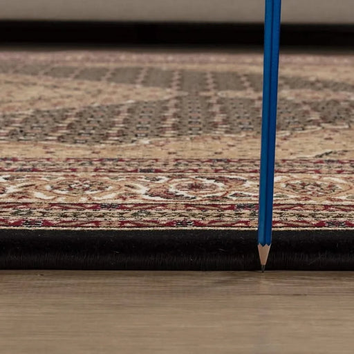 Manchester GC_HER5003 Black 5 ft. 3 in. x 7 ft. 3 in. Area Rug Default -DTYStore