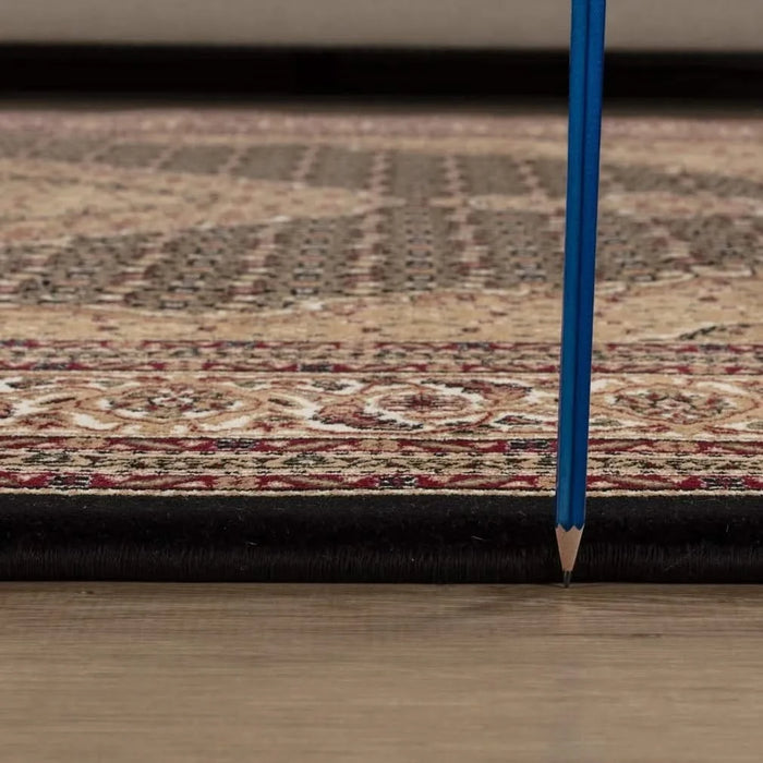 Manchester GC_HER5003 Black 9 ft. 2 in. x 12 ft. 6 in. Area Rug Default -DTYStore