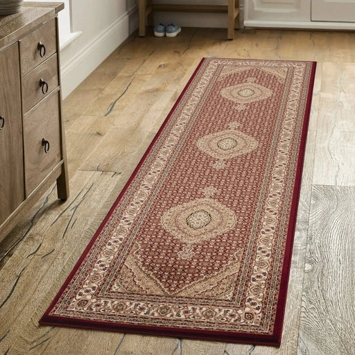 Manchester GC_HER5004 Red 2 ft. 7 in. x 9 ft. 10 in. Area Rug Default -DTYStore