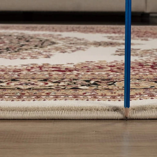 Manchester GC_HER5006 Ivory 2 ft. 7 in. x 9 ft. 10 in. Area Rug Default -DTYStore