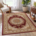 Manchester GC_HER5007 Red 5 ft. 3 in. x 7 ft. 3 in. Area Rug Default -DTYStore