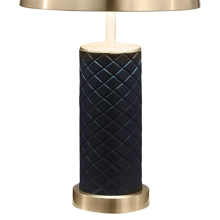 Mantova Black 23-inch Dome Quilted Table Lamp (Set of 2) Default -DTYStore