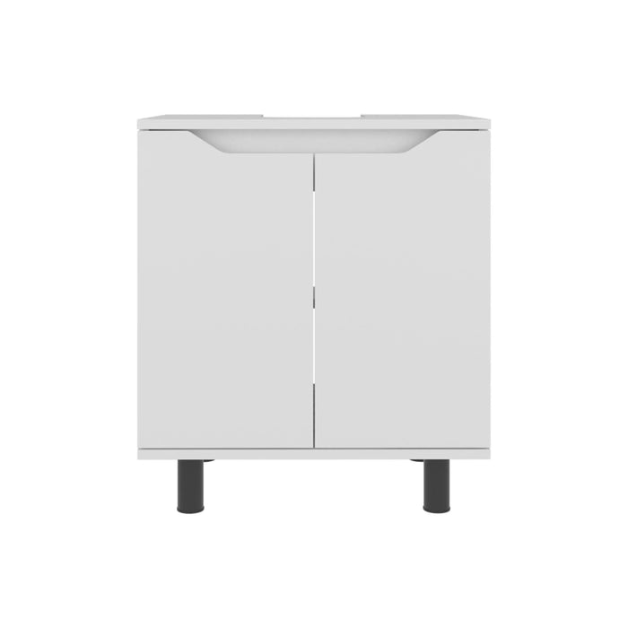 Marlo Under Sink Cabinet with Two Doors and Interior Storage Shelves, Cut-Out Back, 22 Wide Freestanding, Modern Bathroom Storage Default -DTYStore