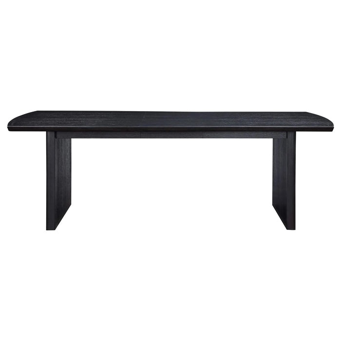 Mason Black with Removable Extension Leaf Dining Table Default -DTYStore
