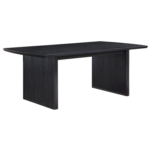Mason Black with Removable Extension Leaf Dining Table Default -DTYStore