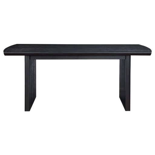 Mason Black with Removable Extension Leaf Dining Table Default -DTYStore