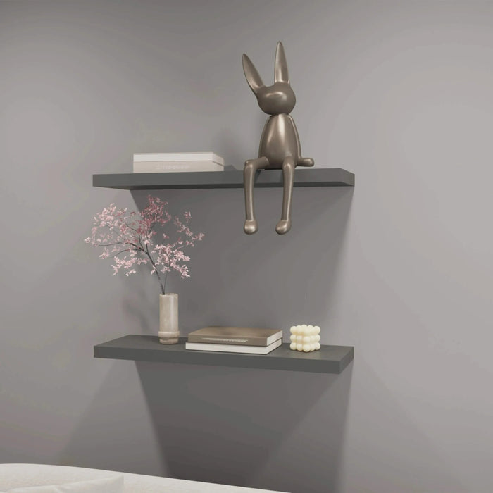 Matt Grey Floating Shelf Default -DTYStore