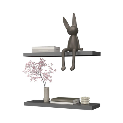Matt Grey Floating Shelf Default -DTYStore