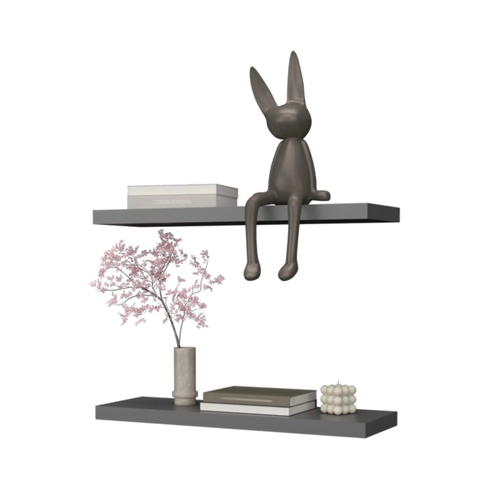 Matt Grey Floating Shelf Default -DTYStore