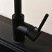 Matte Black Kitchen Faucet Single Handle Stainless Steel,Commercial Single Hole Kitchen Sink Faucet,Modern One Hole Bar Sink Faucet (Matte Black) - DTY Store