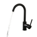 Matte Black Kitchen Faucet Single Handle Stainless Steel,Commercial Single Hole Kitchen Sink Faucet,Modern One Hole Bar Sink Faucet (Matte Black) - DTY Store