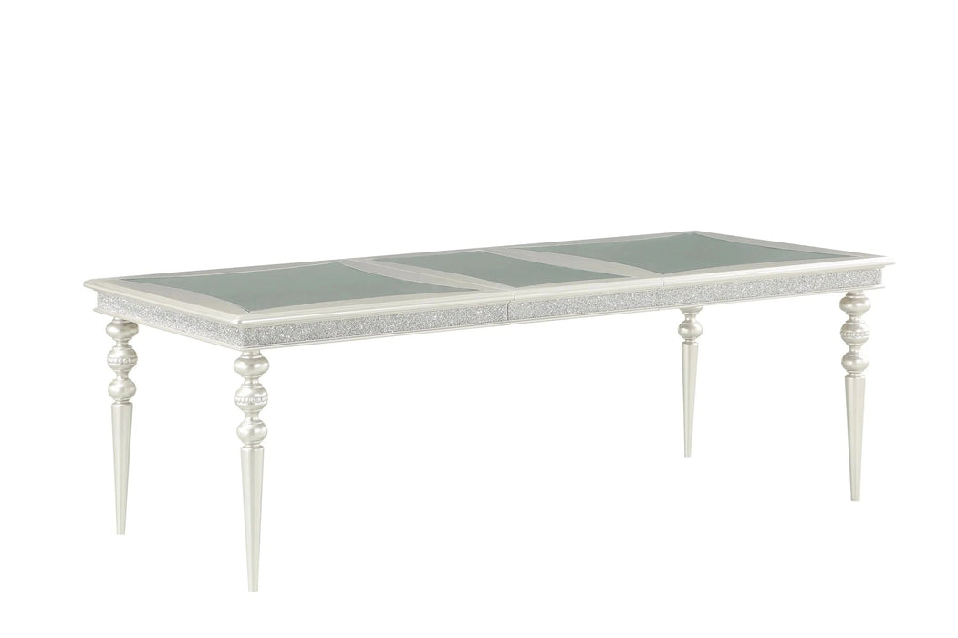 Maverick Platinum Finish Dining Table Default -DTYStore