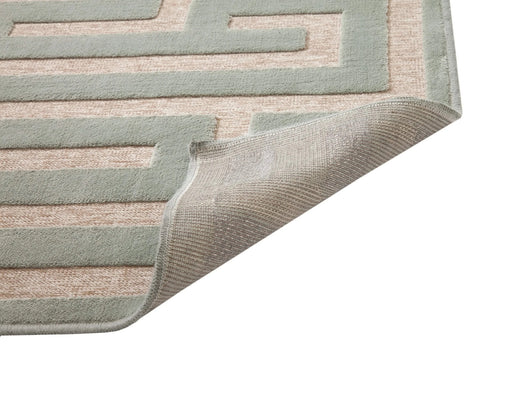 Maze Lt. Blue/Grey Area Rug 8x10 Default -DTYStore