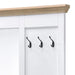 Melati Light Oak & White Finish Hall Tree Default -DTYStore