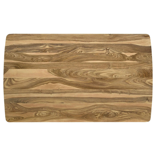 Memmel Natural Sheesham and Black Counter Height Table Default -DTYStore