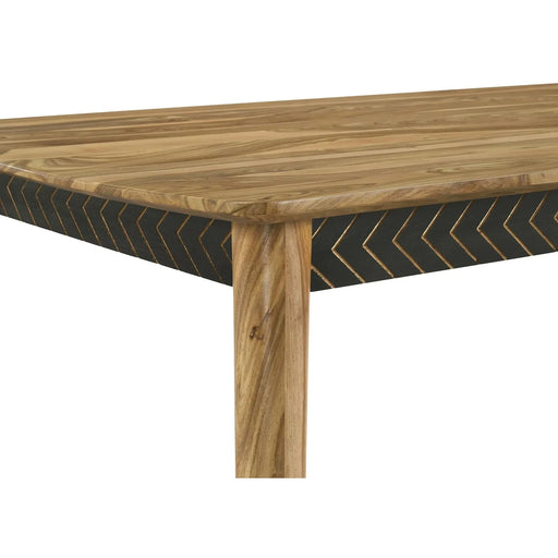 Memmel Natural Sheesham and Black Counter Height Table Default -DTYStore