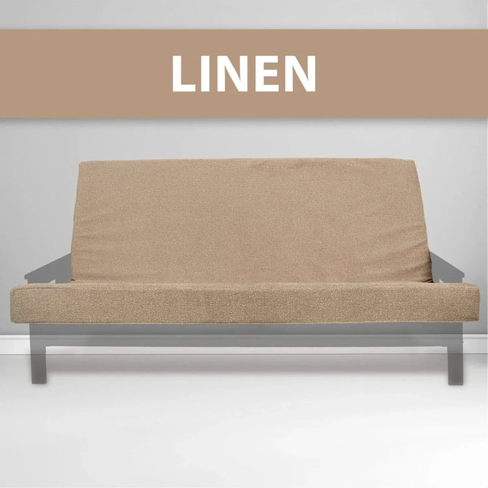 Memory Foam Infused Futon Mattress Full XL – Washable Removable Cover, Heavy-Duty Zipper, Thick Foldable Sofa Bed Cushion for Guest Room, Apartment, Dorm (Frame NOT Included) Default -DTYStore