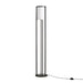 Metal Floor Lamp with Glass Cylinder Shade Default -DTYStore