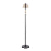 Metric Industrial Floor Lamp in Black and Antique Brass by LumiSource Default -DTYStore