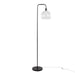 Metro 61' Contemporary Metal Floor Lamp in Oil Bronze with Clear Seeded Glass Shade from Grandview Gallery by LumiSource Default -DTYStore