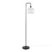 Metro 61' Contemporary Metal Floor Lamp in Oil Bronze with Clear Seeded Glass Shade from Grandview Gallery by LumiSource Default -DTYStore
