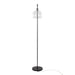 Metro 61' Contemporary Metal Floor Lamp in Oil Bronze with Clear Seeded Glass Shade from Grandview Gallery by LumiSource Default -DTYStore