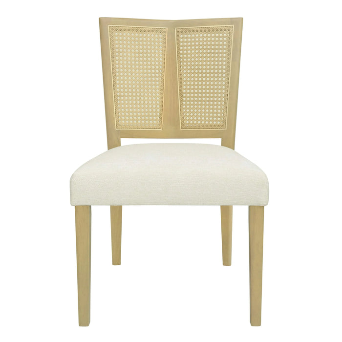 Mid-Century Rattan Dining Chair Without Arms Set of 2 Default -DTYStore