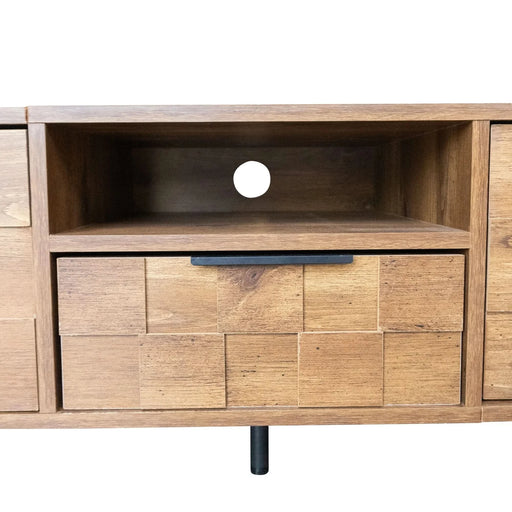 Mid Century TV Stand with 2 Drawers, Media Console Table for TVs up to 85'', Entertainment Center with Storage for Living room, Bedroom, Home Theatre - DTY Store