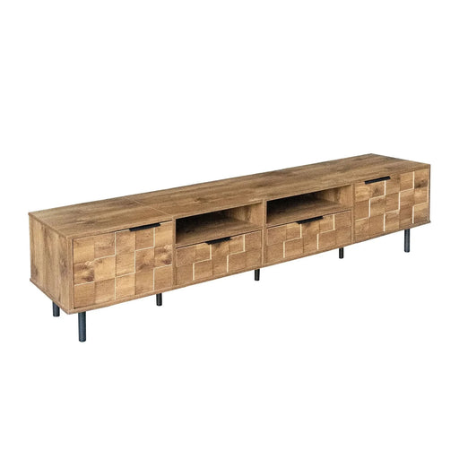 Mid Century TV Stand with 2 Drawers, Media Console Table for TVs up to 85'', Entertainment Center with Storage for Living room, Bedroom, Home Theatre - DTY Store