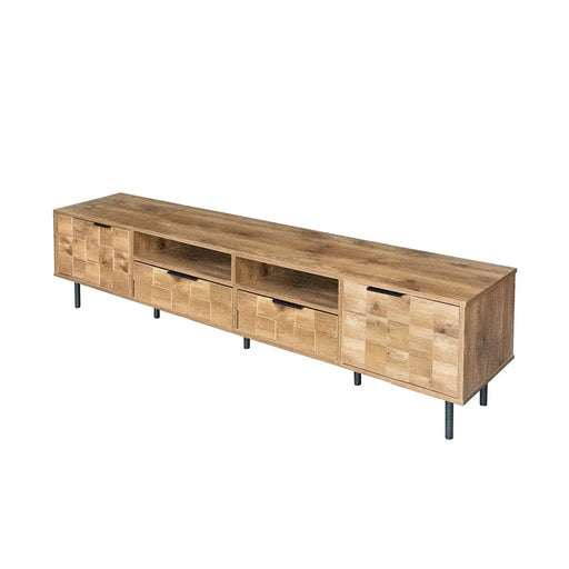 Mid Century TV Stand with 2 Drawers, Media Console Table for TVs up to 85'', Entertainment Center with Storage for Living room, Bedroom, Home Theatre - DTY Store