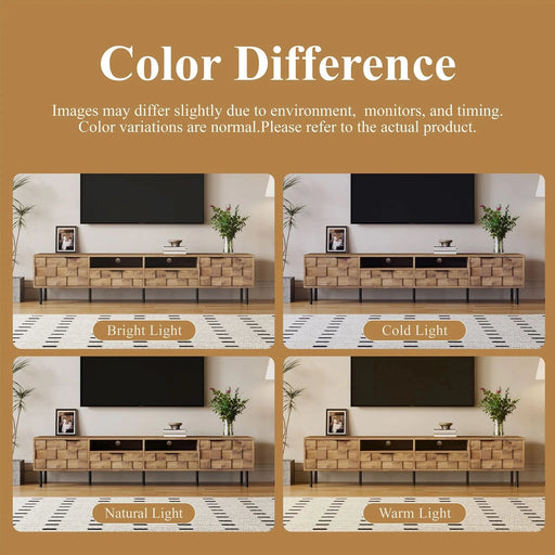 Mid Century TV Stand with 2 Drawers, Media Console Table for TVs up to 85'', Entertainment Center with Storage for Living room, Bedroom, Home Theatre Furniture, Living Room Furniture, searchfilter_Furniture, TV Stands & Media Consoles    - DTY Store