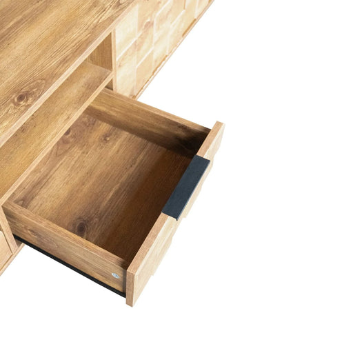 Mid Century TV Stand with 2 Drawers, Media Console Table for TVs up to 85'', Entertainment Center with Storage for Living room, Bedroom, Home Theatre Default -DTYStore