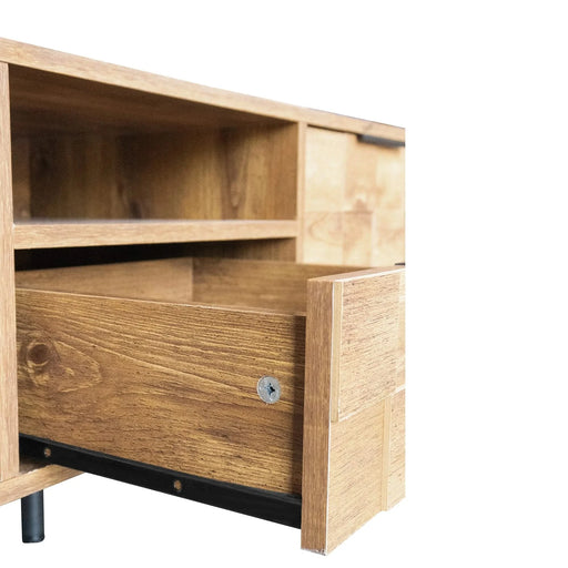 Mid Century TV Stand with 2 Drawers, Media Console Table for TVs up to 85'', Entertainment Center with Storage for Living room, Bedroom, Home Theatre Default -DTYStore