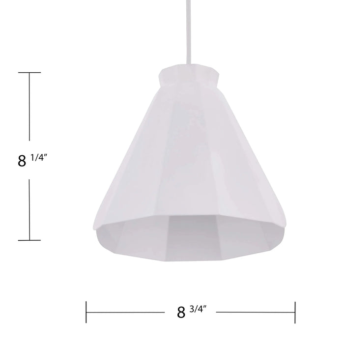 Millie White Midcentury Modern Pendant Lamp Default -DTYStore