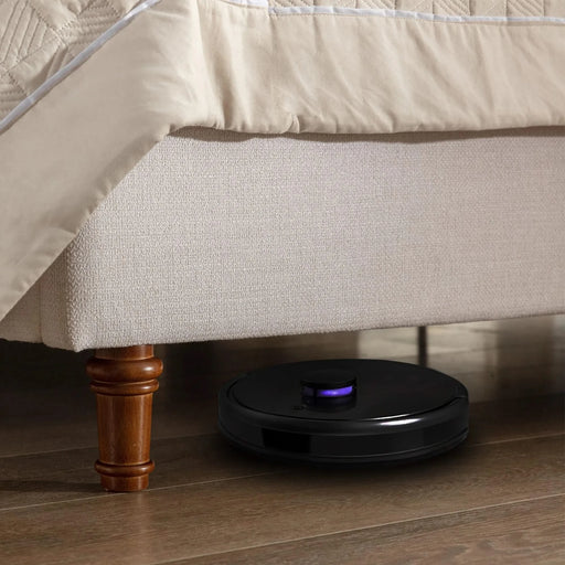 Minimalist Designs Hannah Upholstered Wingback King Bed Frame with 54' Headboard in Premium Textured Canvas Chenille Look Ivory Default -DTYStore