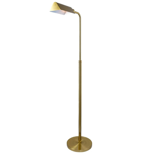 Minimalist Floor Lamp, Slim Standing Light with Neutral Shade for Contemporary Living Room & Bedroom Ambience 110~120V Elara Floor Lamp Gold outer and White inner Default -DTYStore